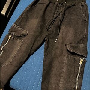 Men's Black Cargo Pants